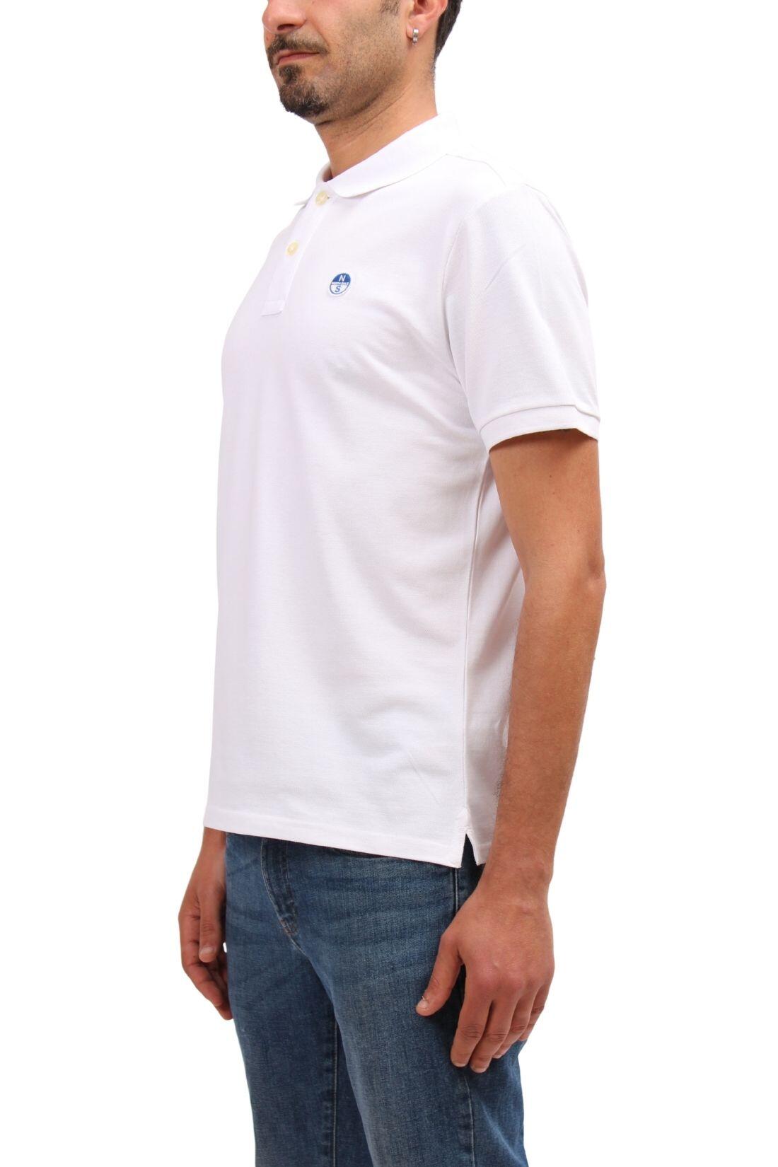 Herren - Sportswear - Polohemd - Kurzarm, Regular fit - Weiß 4/4