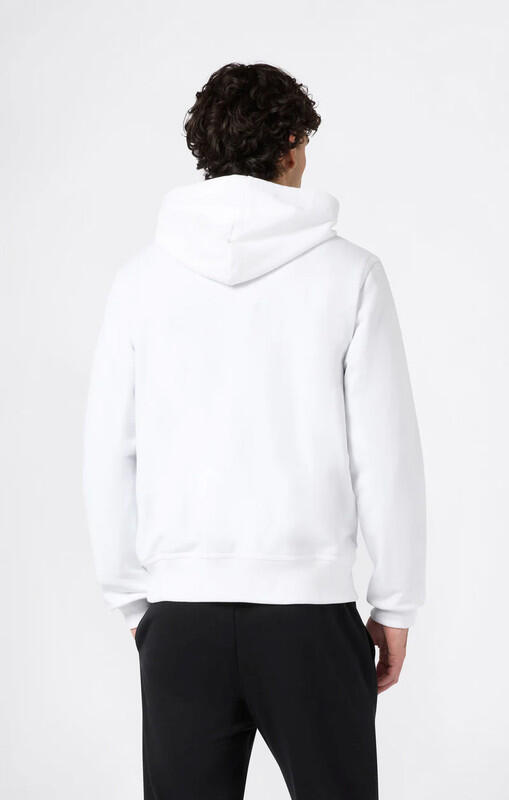 Champion Felpa Uomo Zip con Cappuccio Icons Regular Bianco 310 g Logo M 2/2