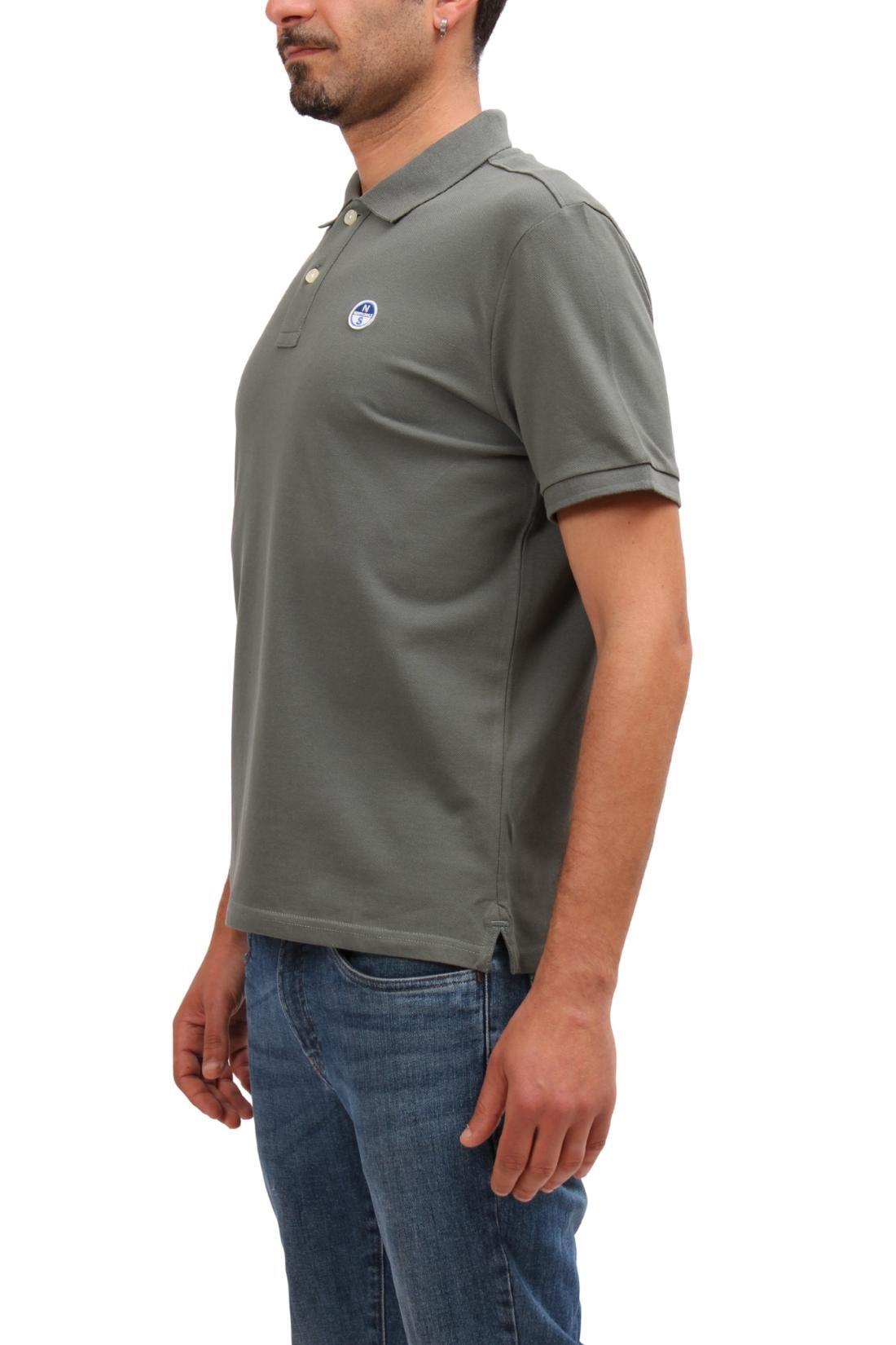 Polo - Sportswear - Heren - Regular fit - 100% katoen - Sage green 4/4