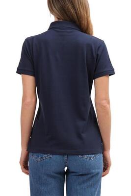 Polo dames - sportswear - regular fit - korte mouw - navy blue