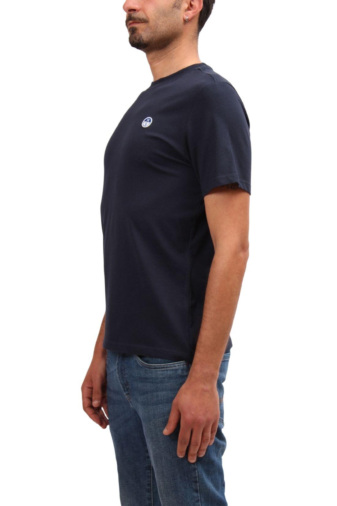 T-shirt - Sportswear - Homem - Corte regular com logo - Azul marinho 4/4