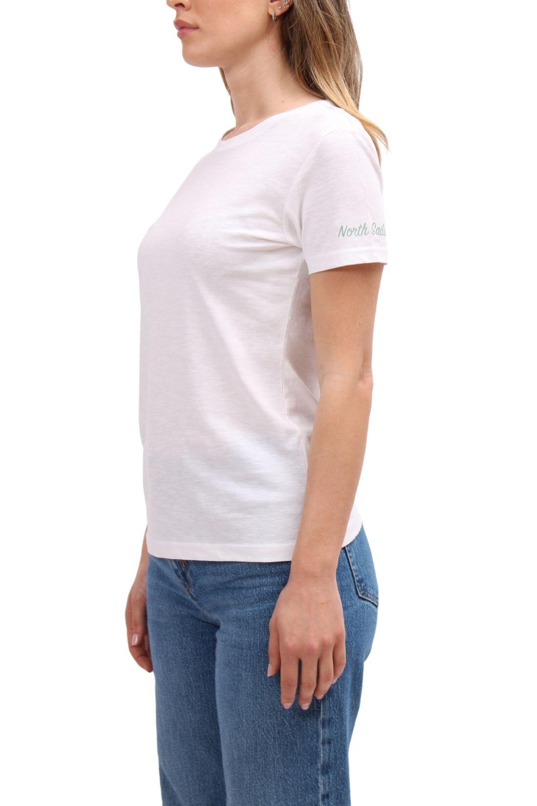 T-shirt donna in cotone organico fiammato 4/4