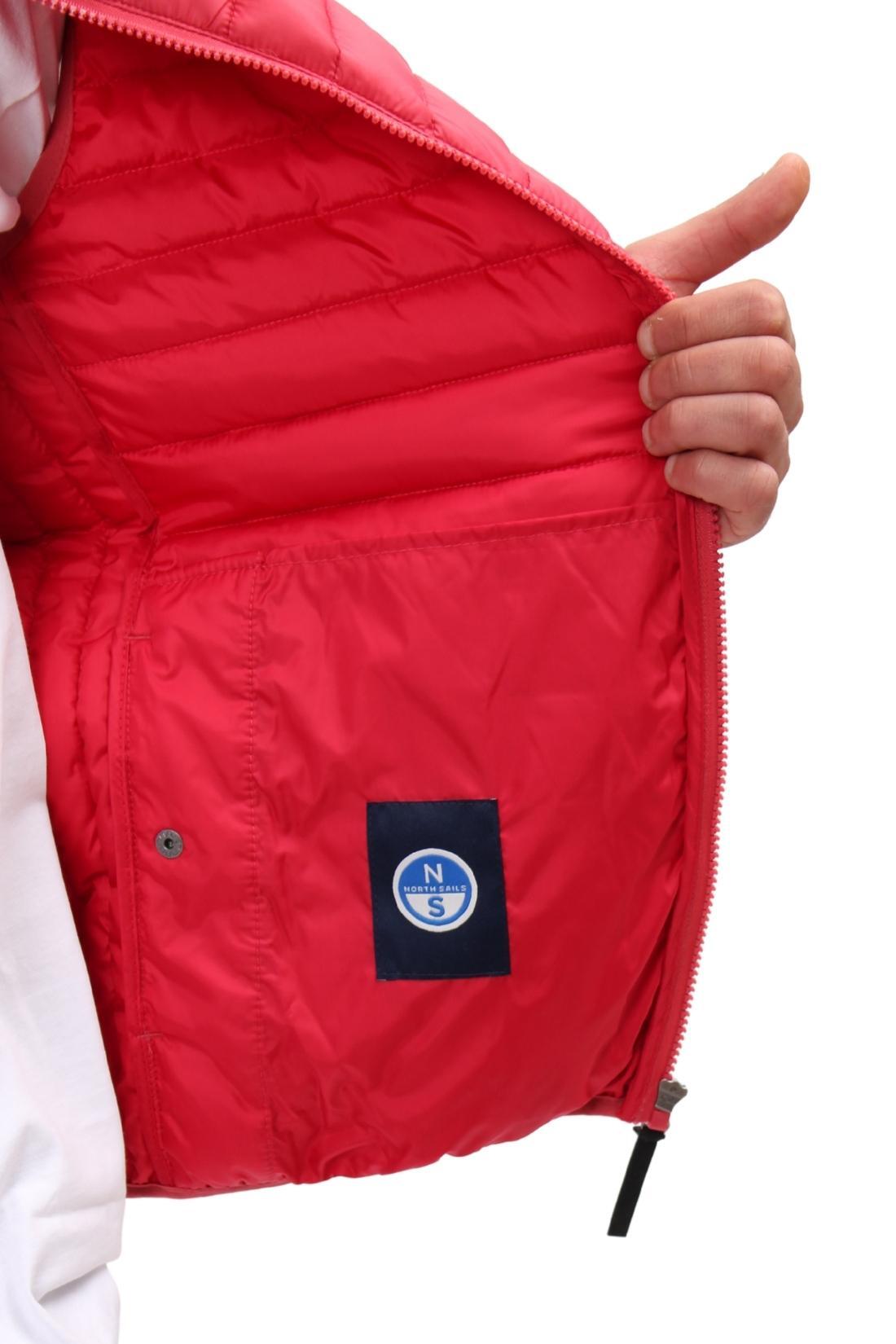 Herren - sport - ärmellose jacke - regular, logo - lachsrosa 3/5