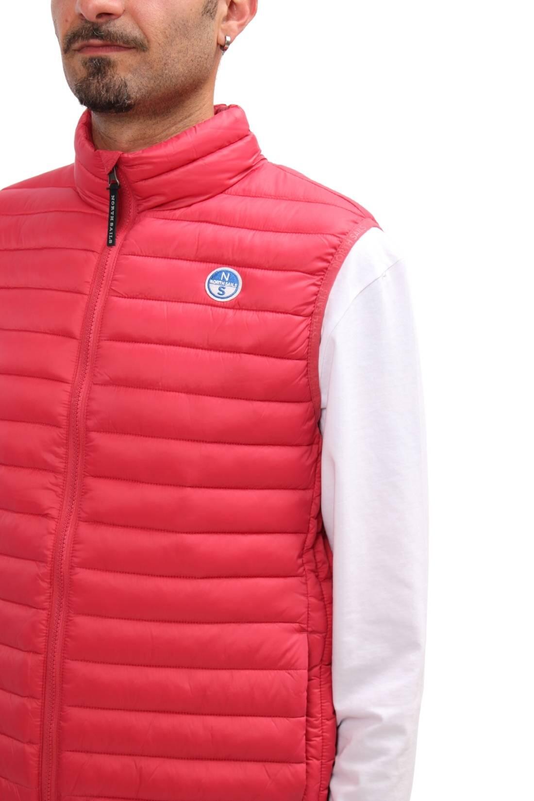 Herren - sport - ärmellose jacke - regular, logo - lachsrosa 2/5