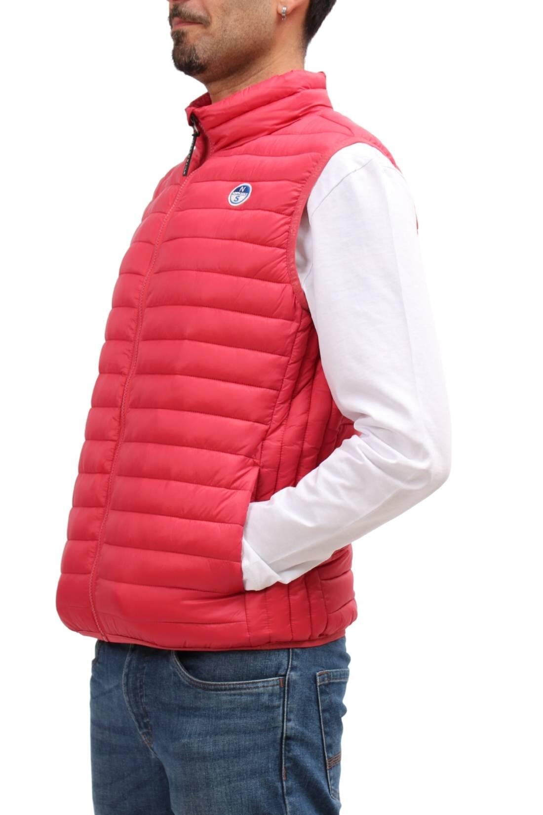 Herren - sport - ärmellose jacke - regular, logo - lachsrosa 5/5