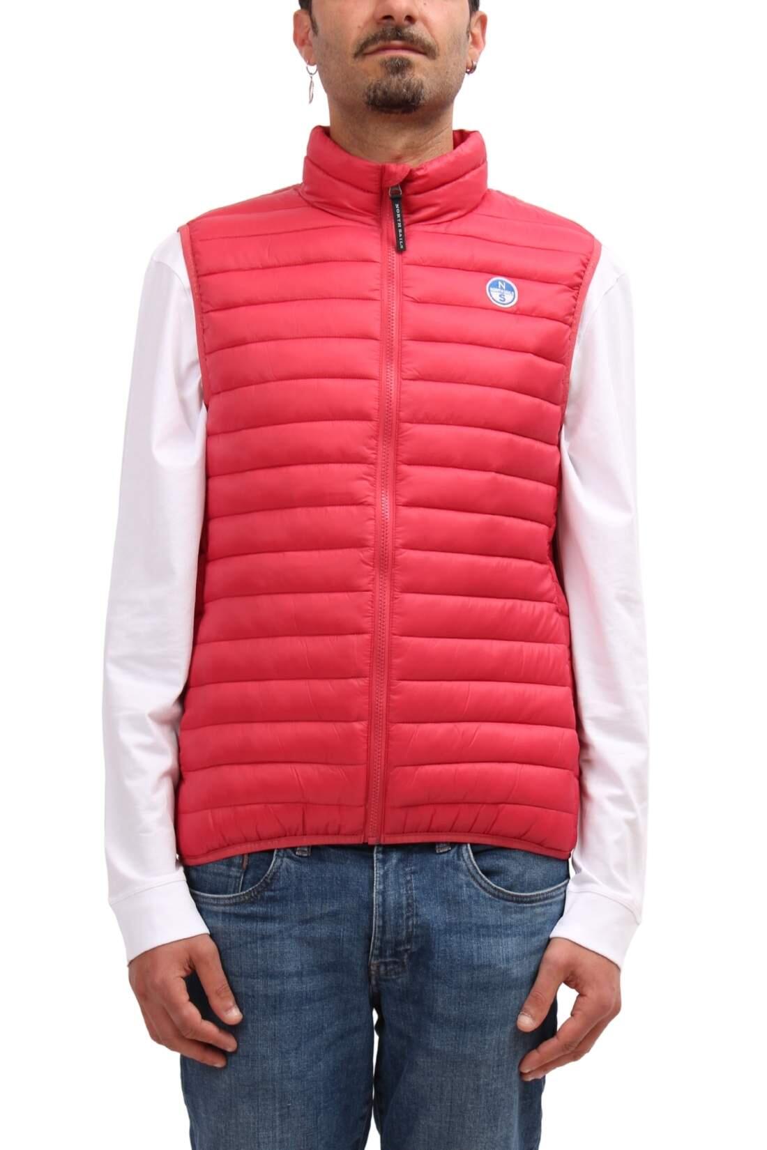 Herren - sport - ärmellose jacke - regular, logo - lachsrosa 4/5