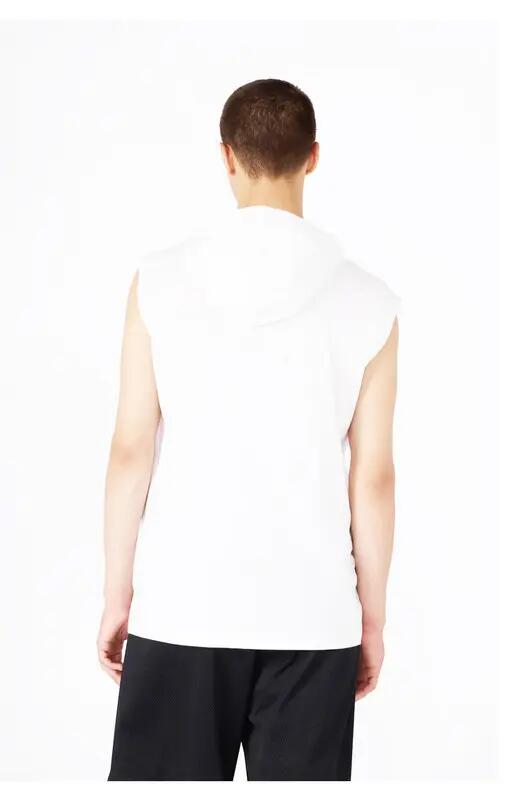 Canotta con cappuccio uomo Champion Icons Jersey di cotone leggero Bianco XL 2/3