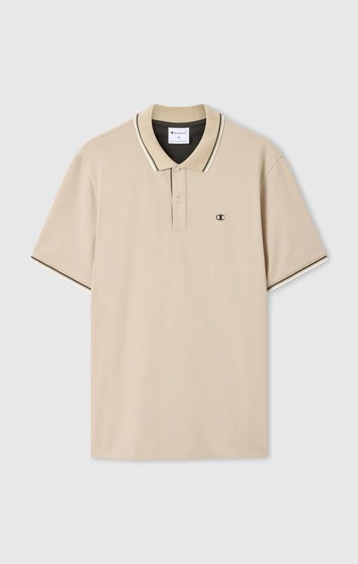 Polo uomo Champion Polo Gallery in cotone piqué Standard Fit, leggera Beige XXL 1/2