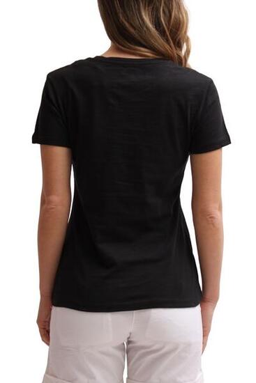 Damen - Sportbekleidung - T-shirt - regular fit, kurze ärmel, logo - schwarz
