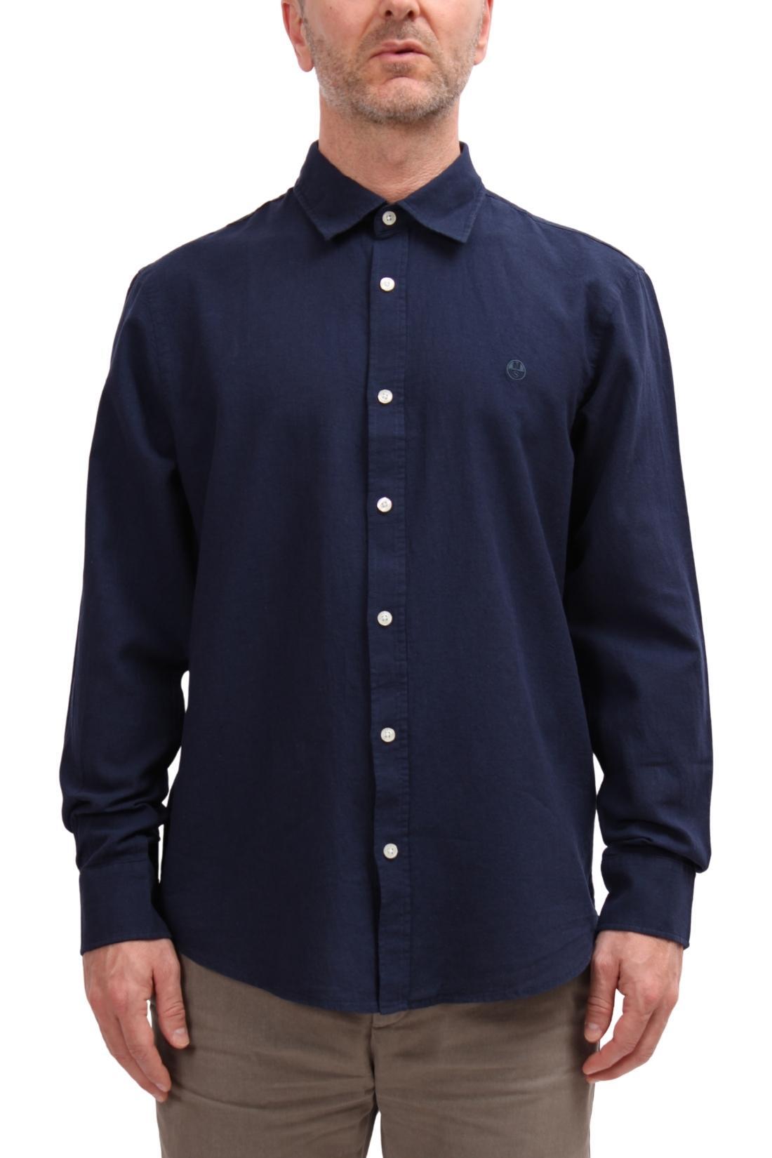 Camicia uomo in misto linologo 3/4