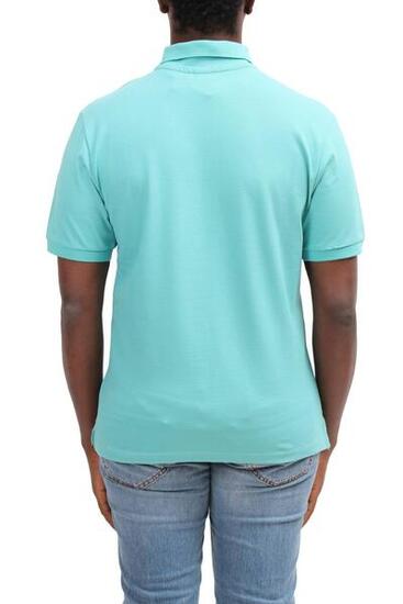Polo - Uomo - Manica corta vestibilità regular cotone - Azzurro
