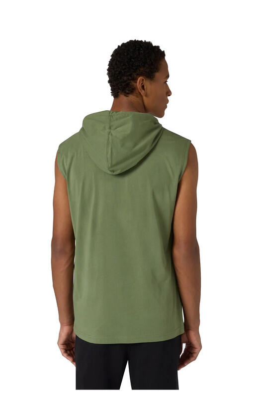 Canotta con cappuccio uomo Champion Icons Jersey di cotone leggero Verde M 2/2