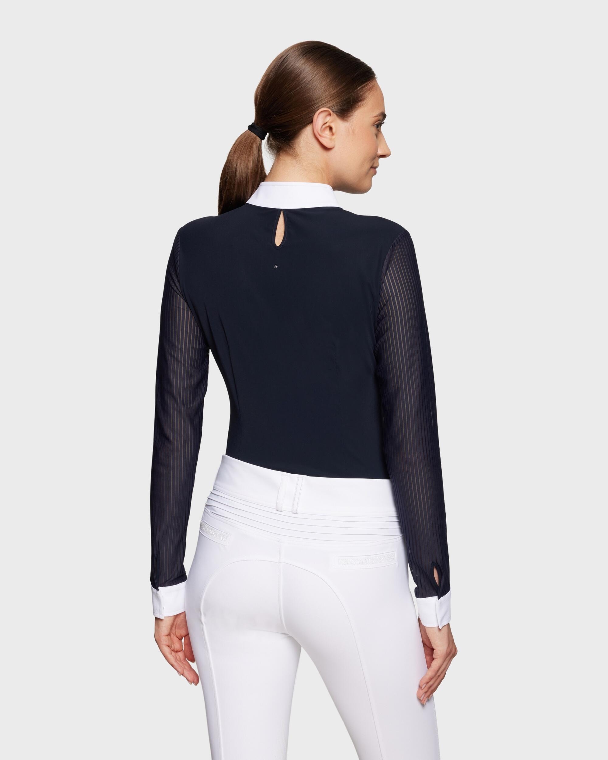 Turniershirt Damen Faustine dunkelblau 2/5