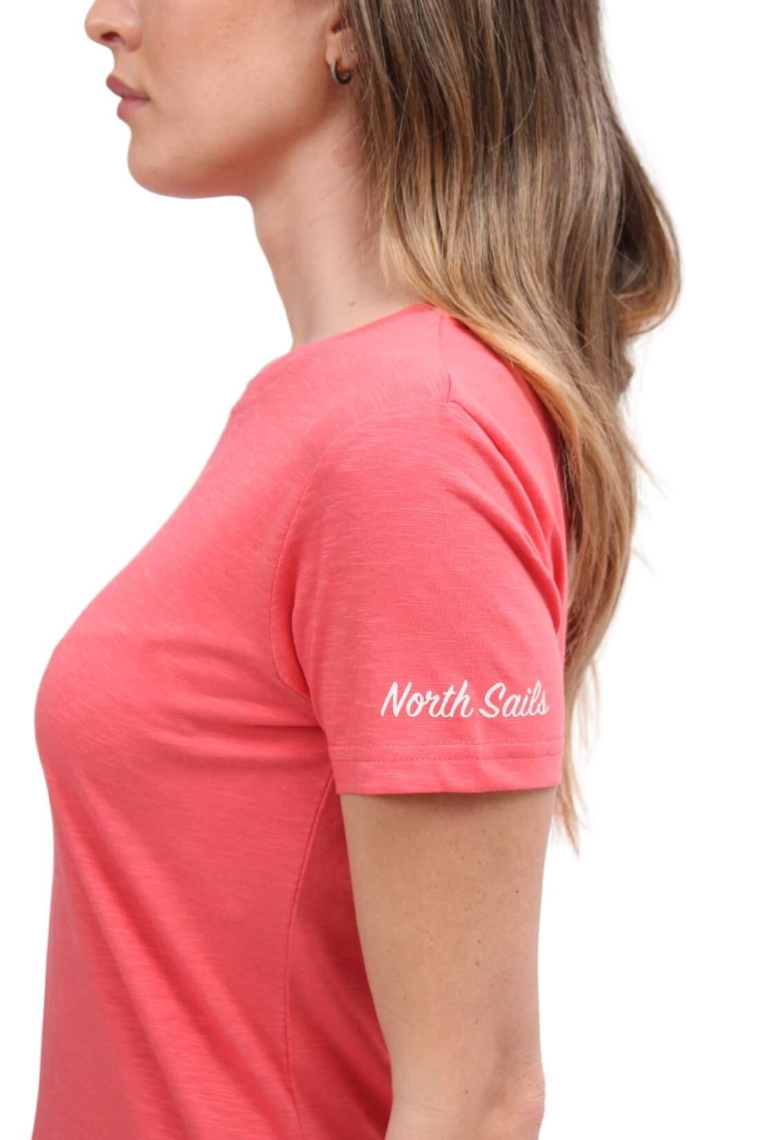 T-shirt donna in cotone organico fiammato 2/4