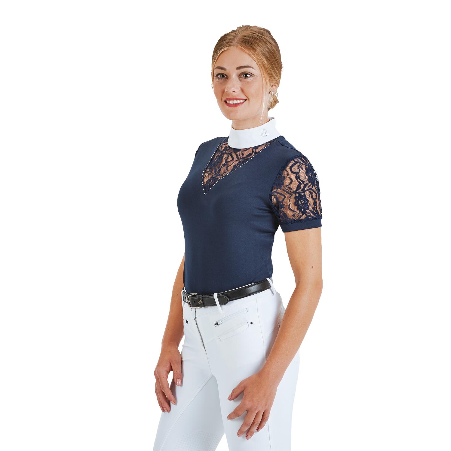 Turniershirt Damen Ravenna dunkelblau 3/3