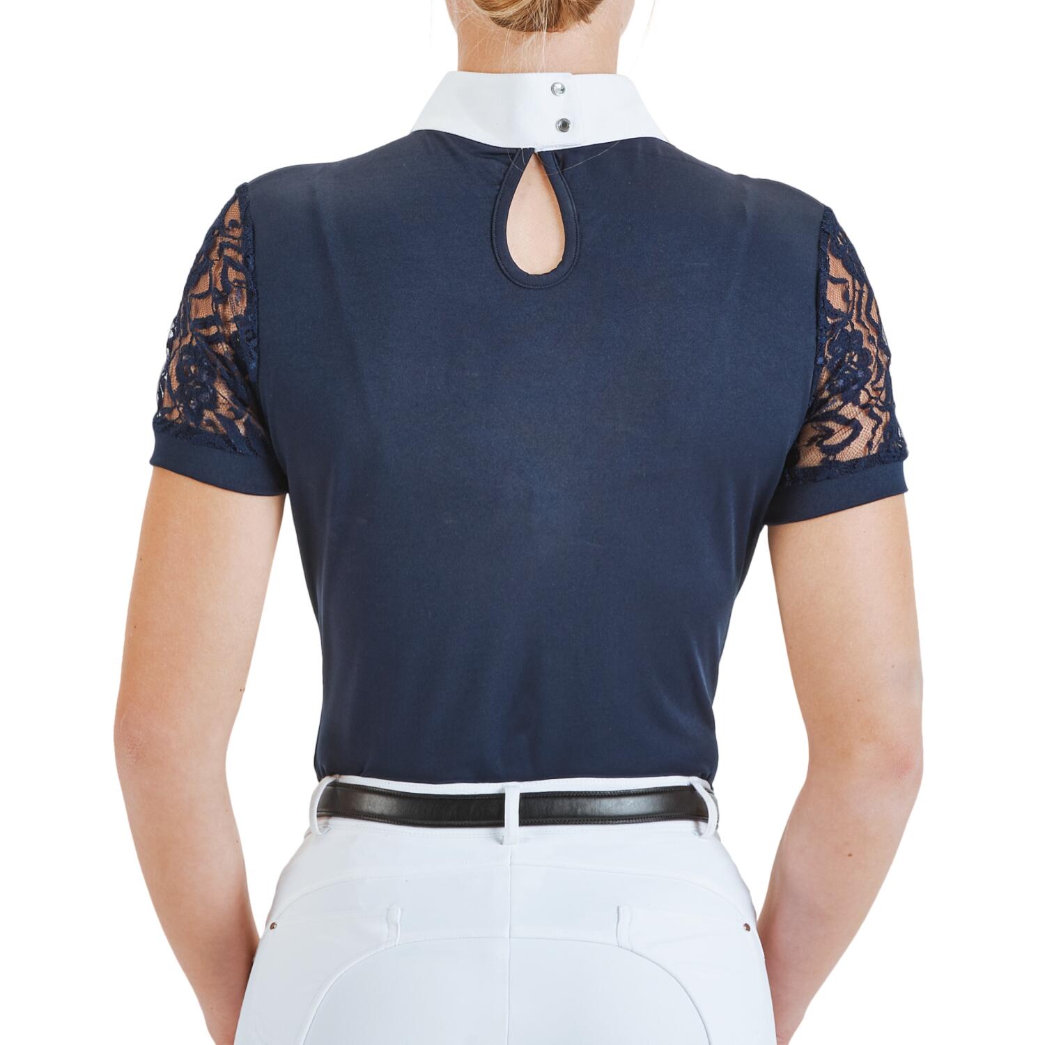 Turniershirt Damen Ravenna dunkelblau 2/3