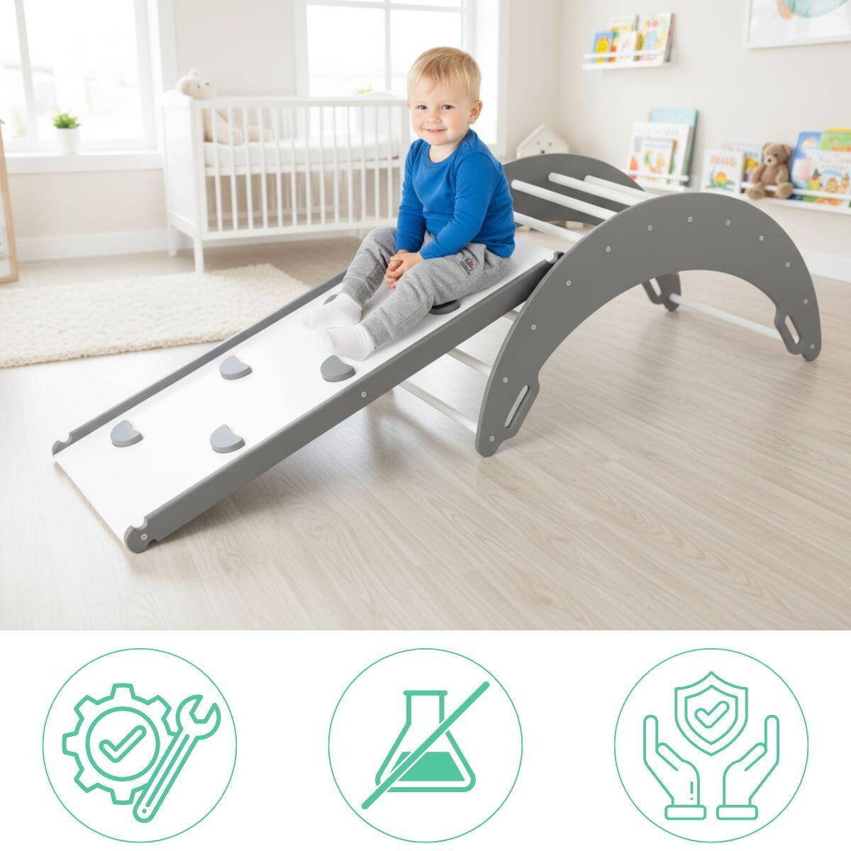 Moon Plus Indoor Kletterset Weiß/Grau 4/7