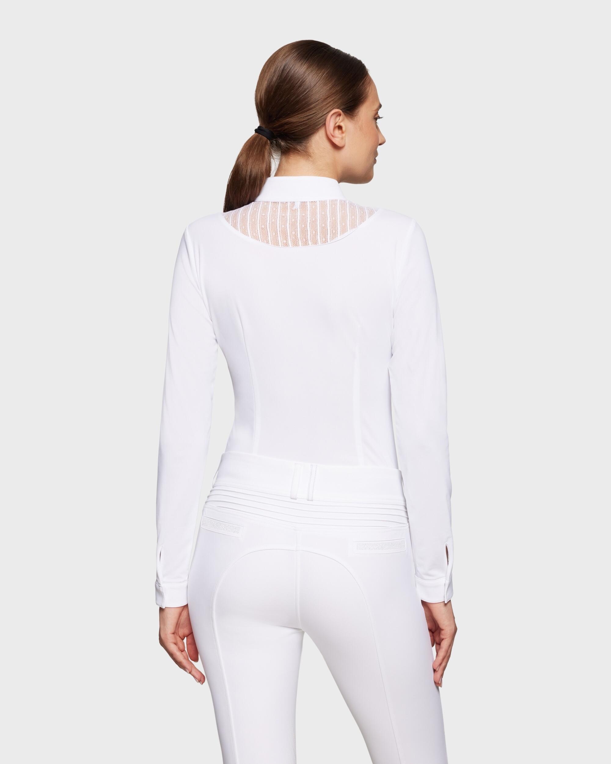 Turniershirt Damen Beatrice weiß 3/4