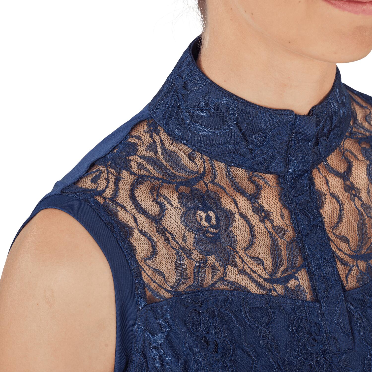 Turniershirt Damen Amadora, ärmellos dunkelblau 3/6