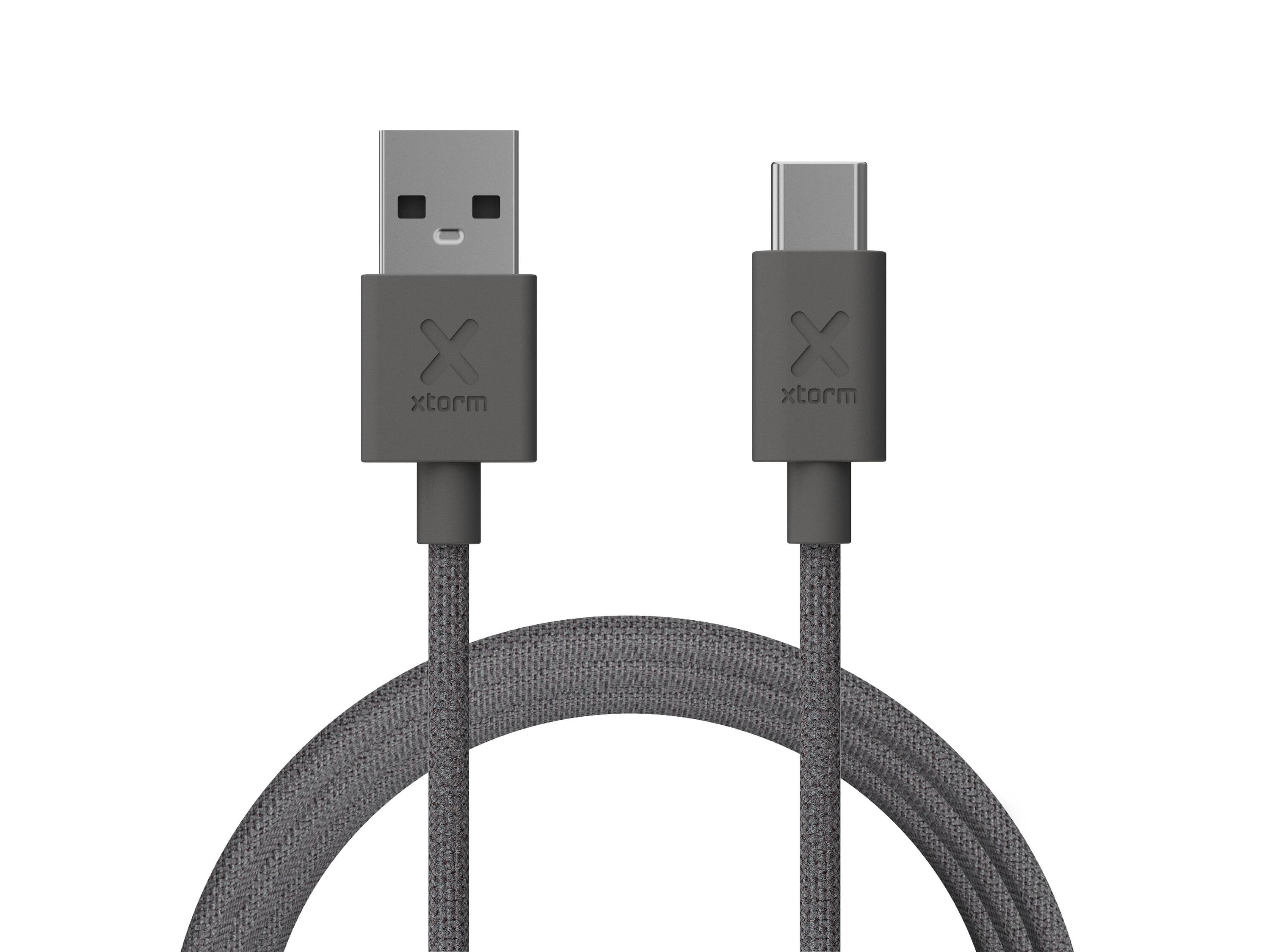 Xtorm Go2 USB-A naar USB-C Kabel - 1 meter - Grijs 2/5
