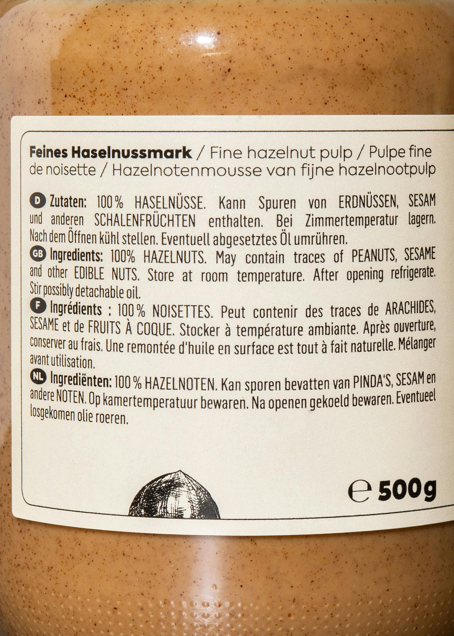 Purée de noisettes 6 x 500 g 5/7
