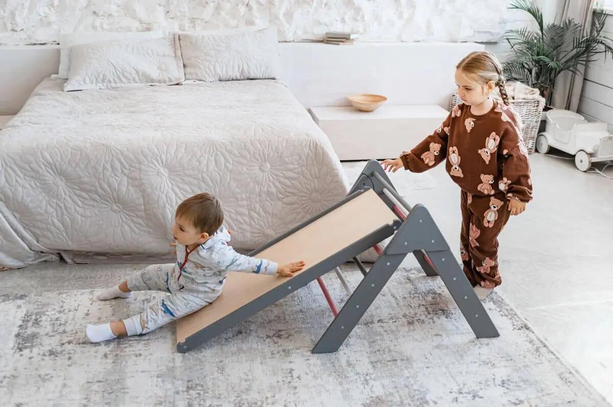 Struttura da arrampicata indoor Moon Max in legno 4 in 1 per bambini 7/7