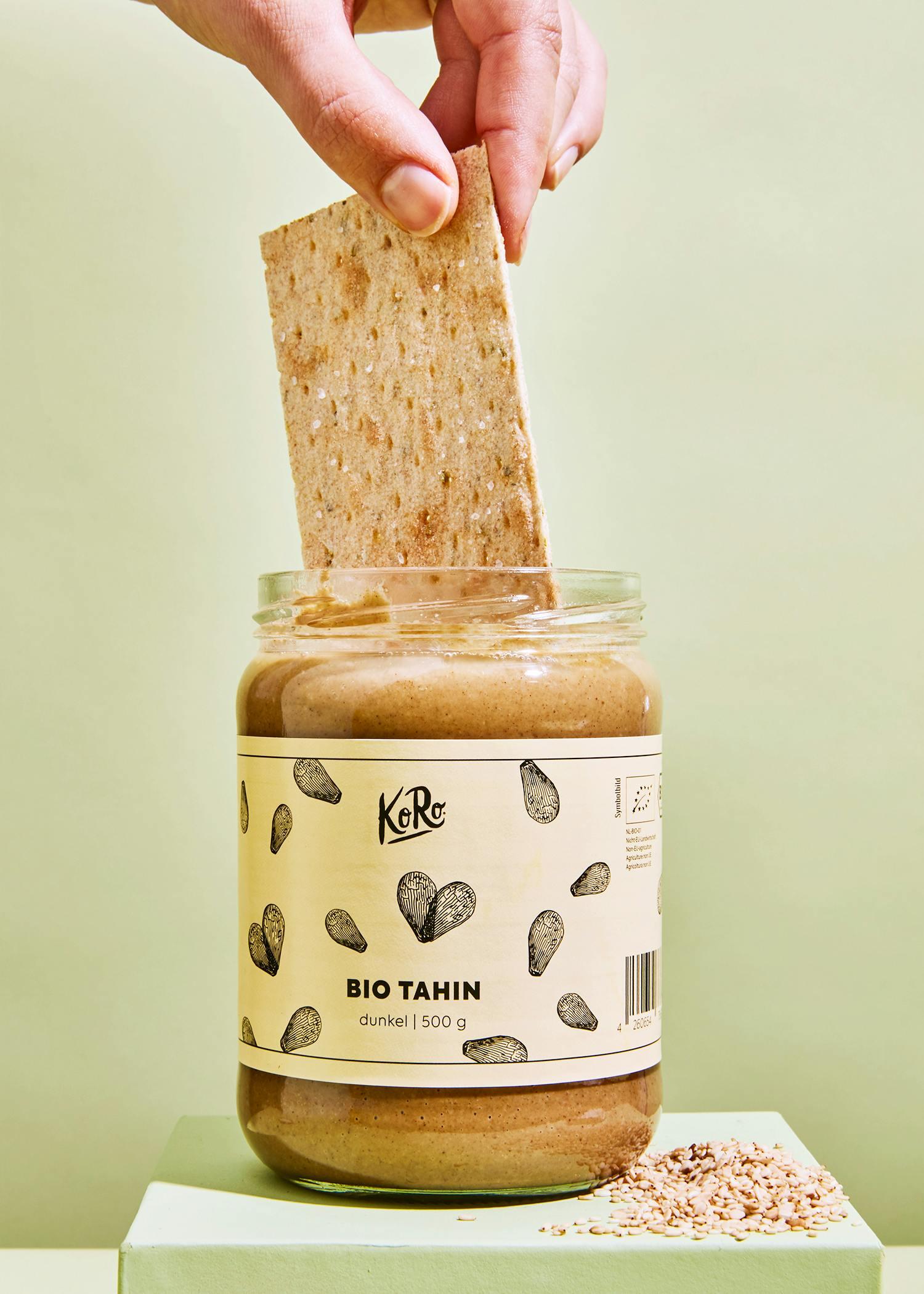 Purée de sésame complet (tahini brun) bio 500 g 6/7