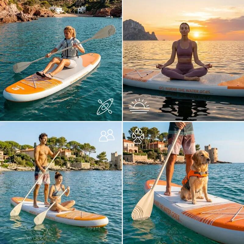 SUP Kayak Gonfiabile Airgliss 11' COMET - Full Pack 2-in-1 - Max 190kg 3/7