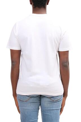 T-shirt - sportswear - Homme - 100% coton - Coupe regular - Imprimé logo - Blanc