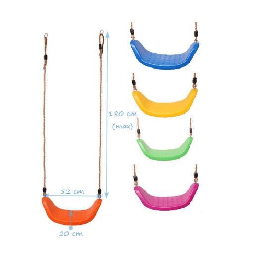 scaun din plastic - galben