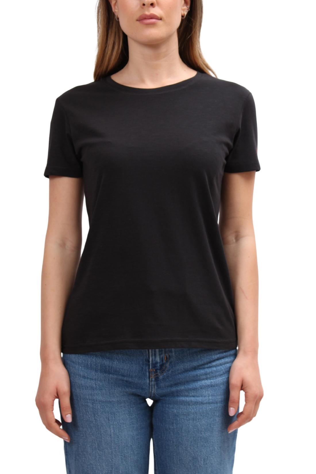 T-shirt donna in cotone organico fiammato 3/4