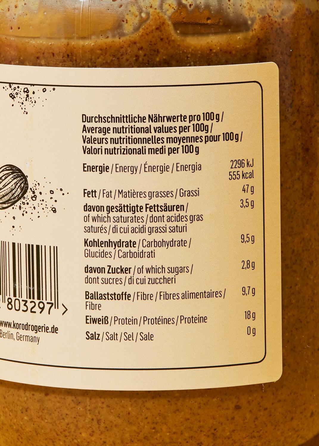 Purée d'amandes aux épices Pumpkin 500 g 5/7