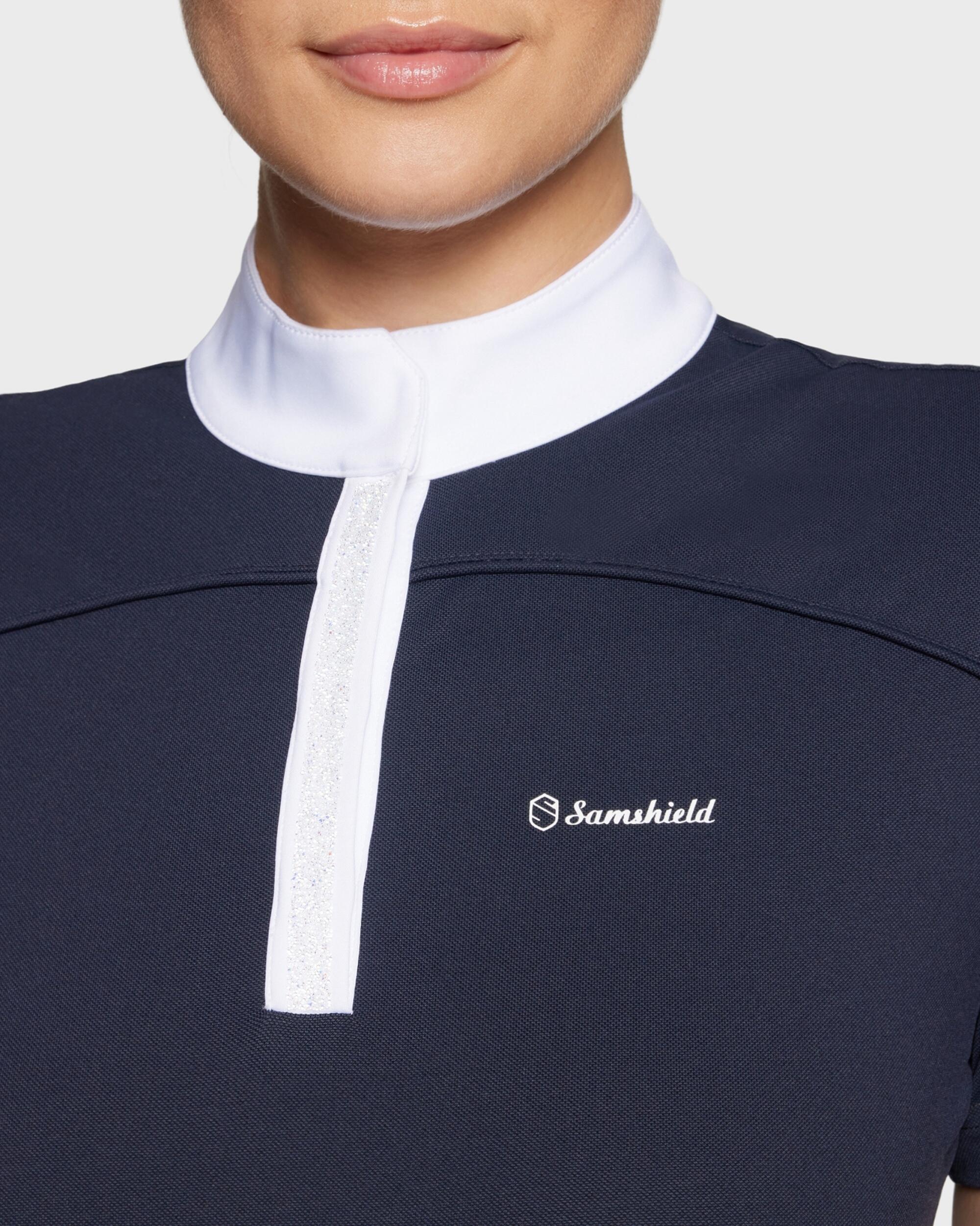 Turniershirt Damen Jeanne dunkelblau 3/3