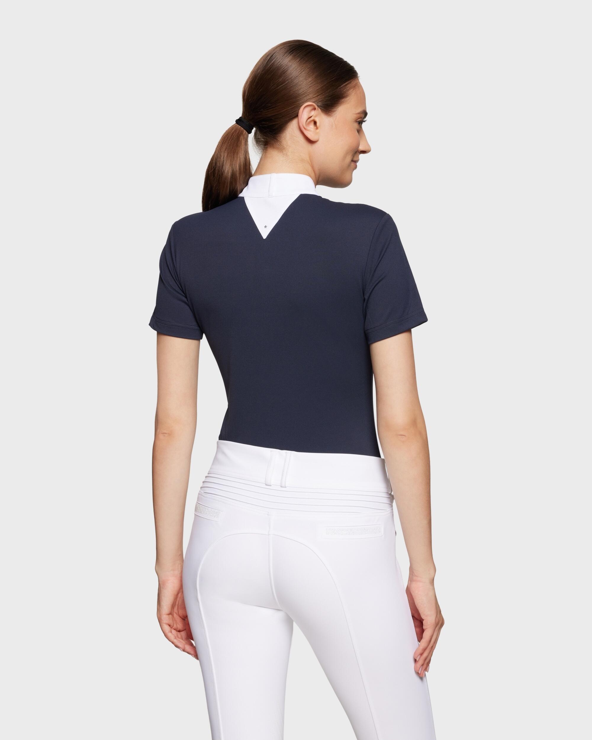 Turniershirt Damen Jeanne dunkelblau 2/3