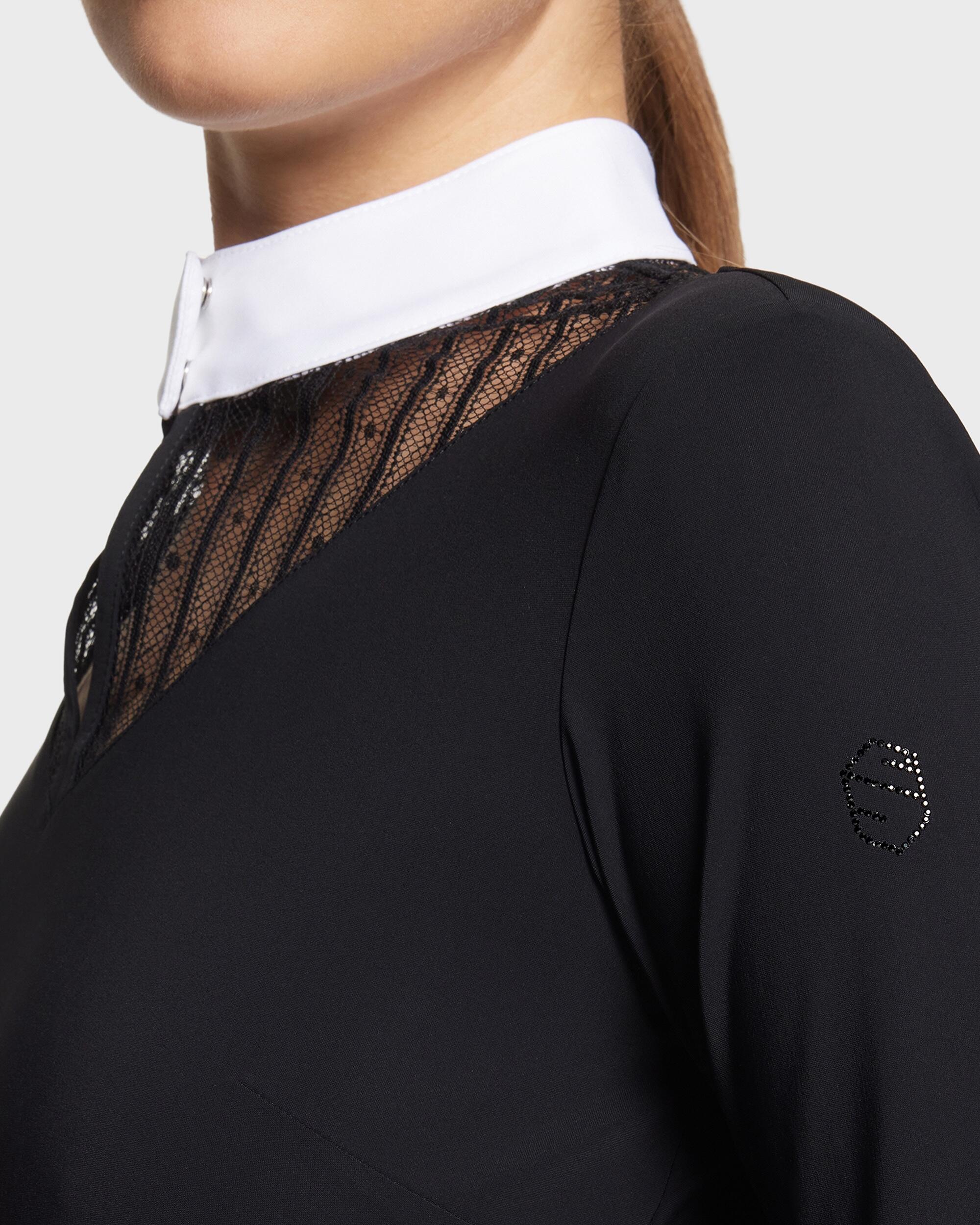 Turniershirt Damen Beatrice schwarz 2/3