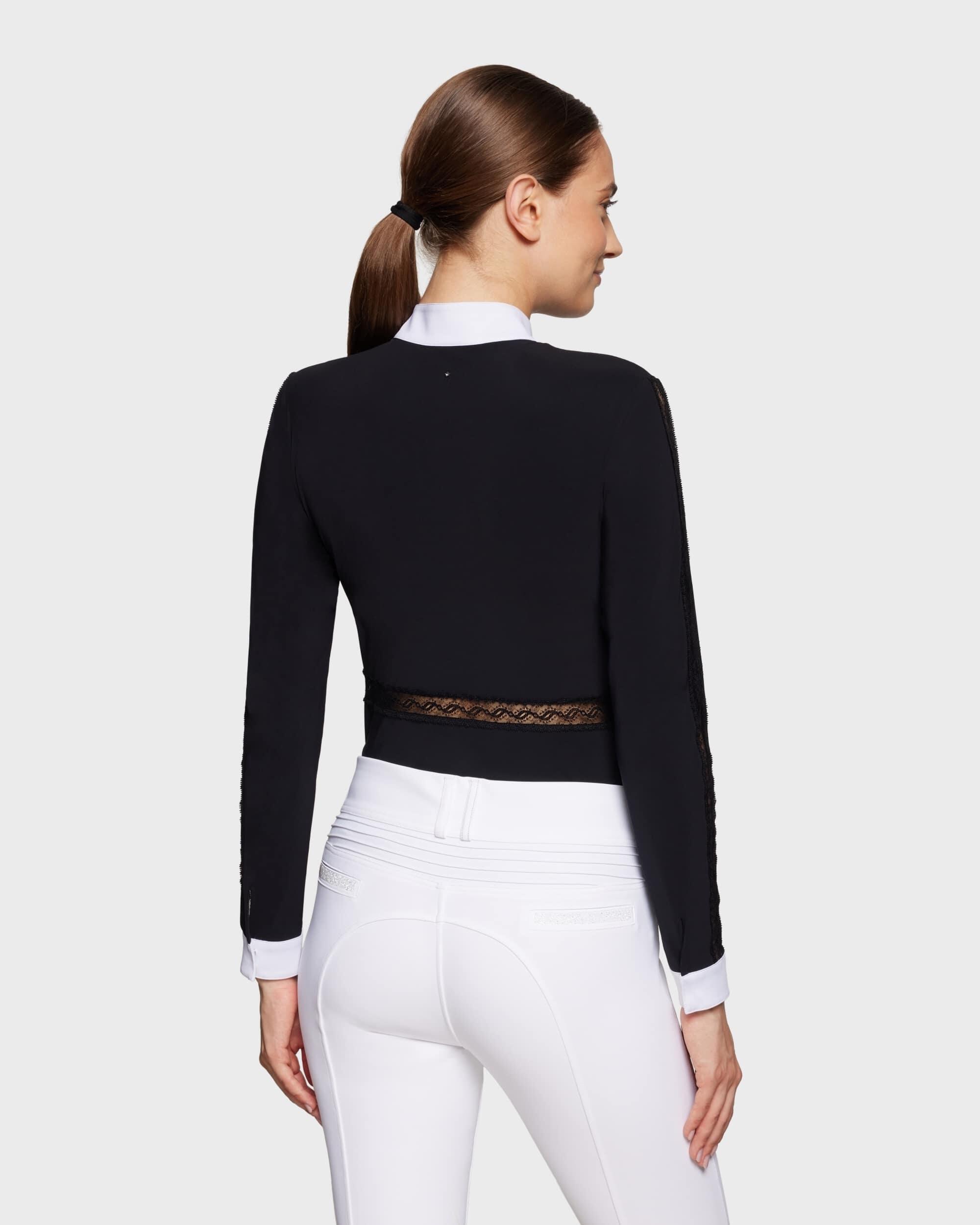 Turniershirt Damen Caroline schwarz 2/5