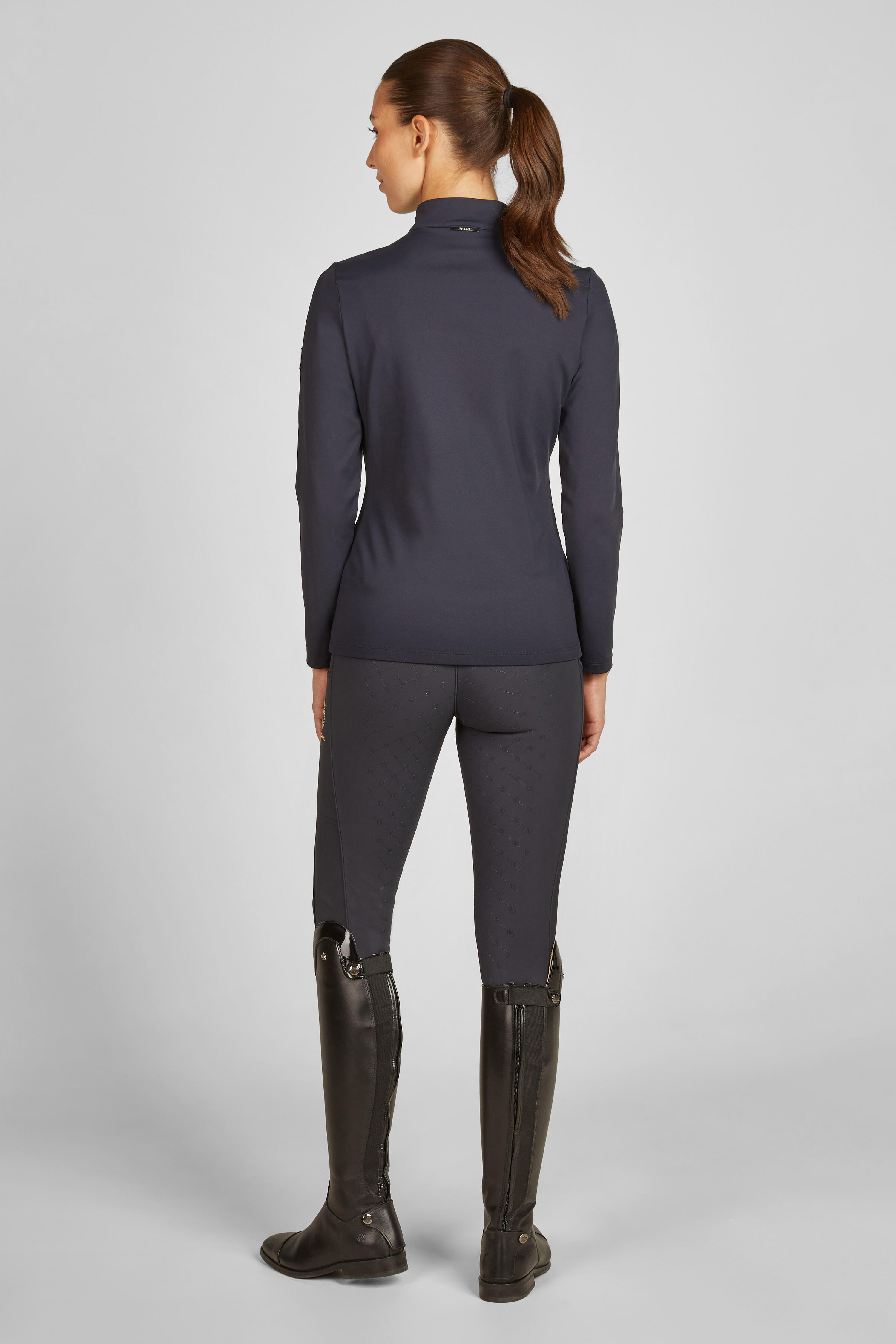 Half-Zip Shirt Damen Heritage dunkelblau 3/7