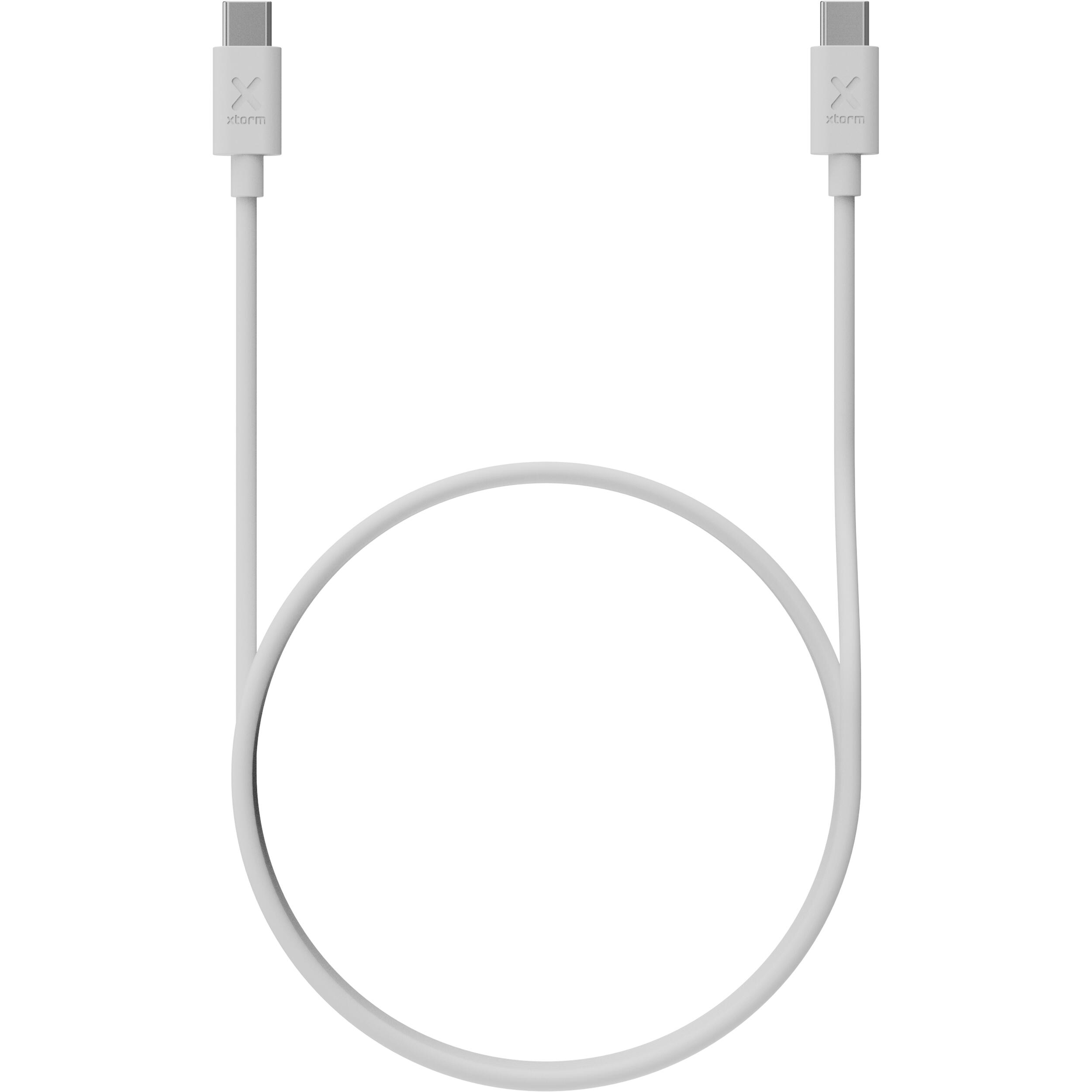 Xtorm USB-C PD 100W Kabel - 1 Meter - Snellader - Wit 3/6