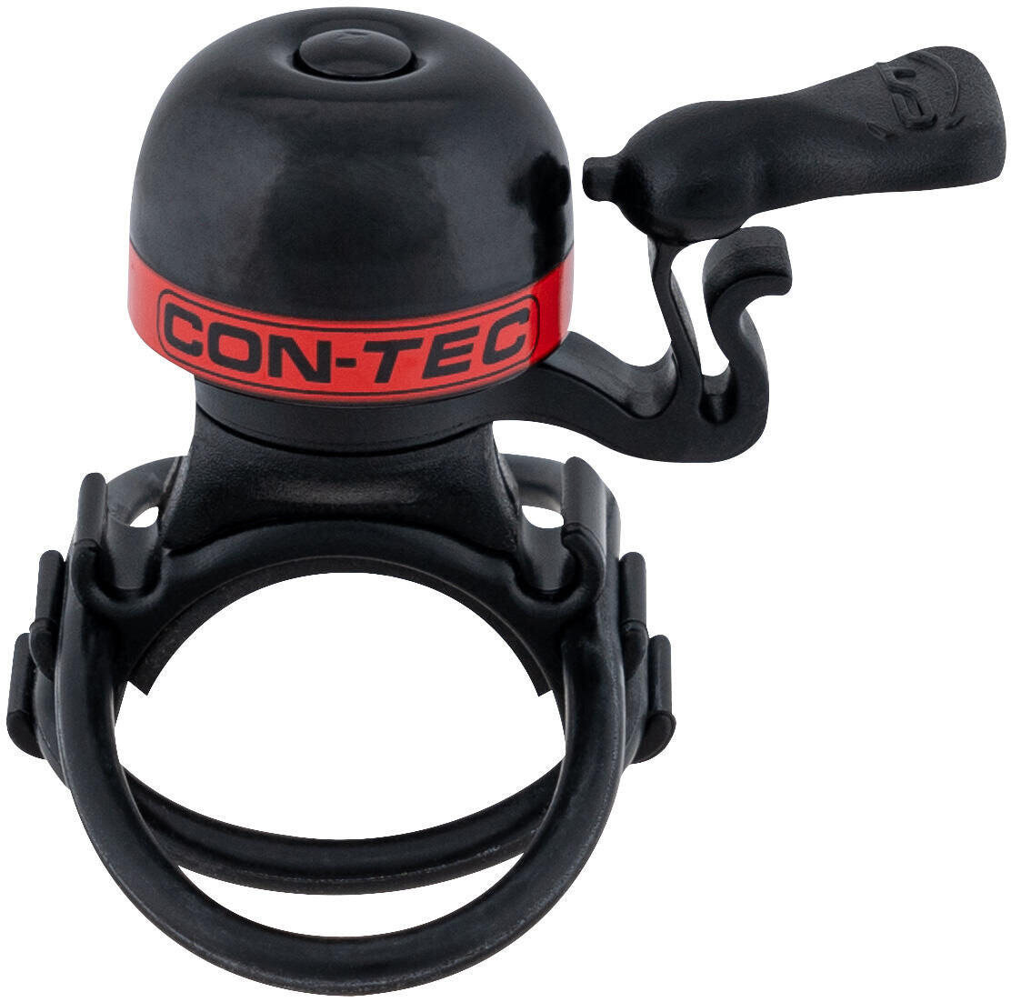 CONTEC dzwonek rowerowy Mini Bing, Ø23 mm, czarny-czerwony