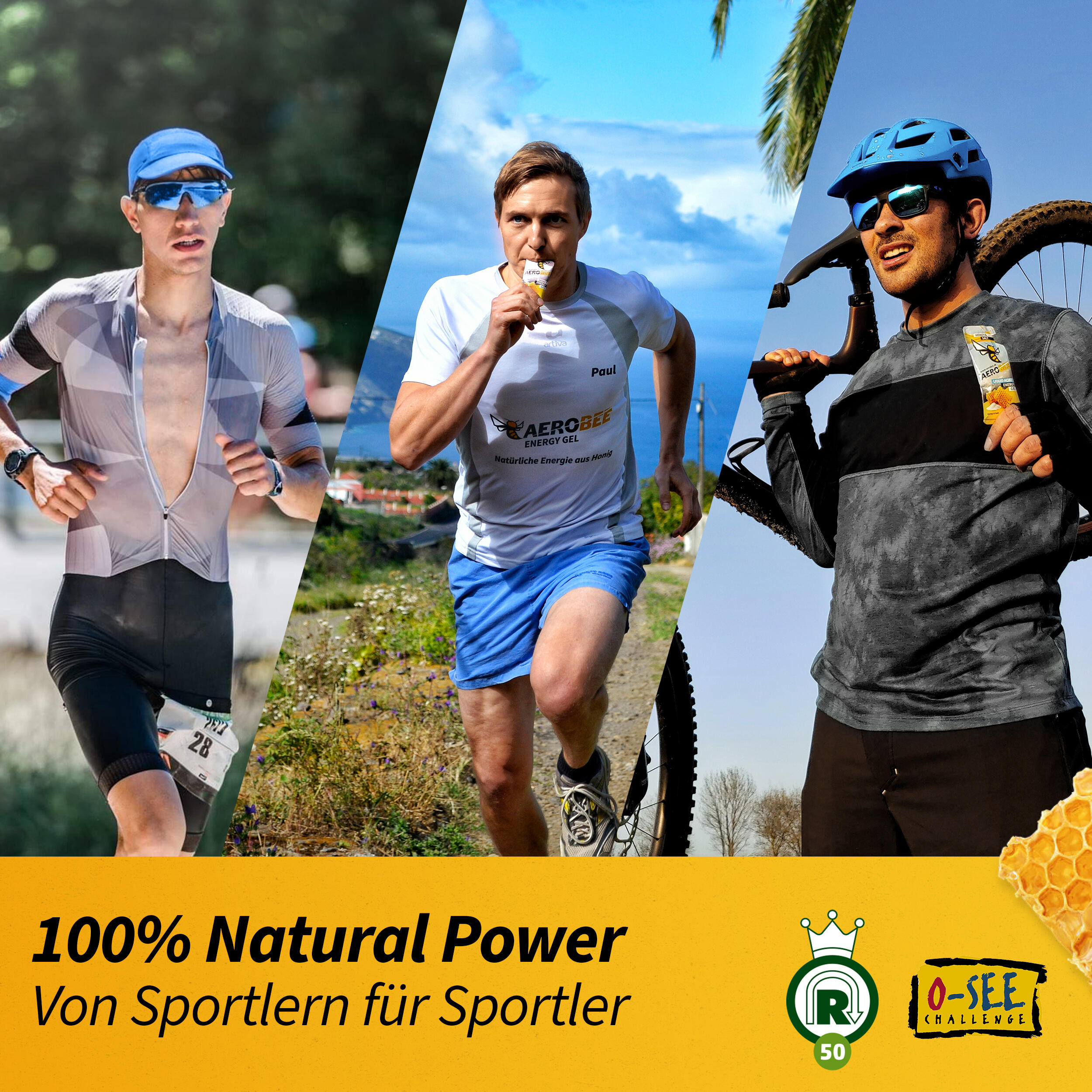 10er Pack AEROBEE Erdnuss, Kakao & Guarana LIQUID Energy Gel 6/7