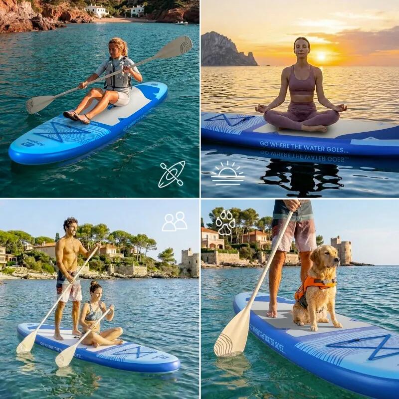 SUP Kayak Gonfiabile Airgliss 11' MOON - Full Pack 2-in-1 - Max 170kg 3/6