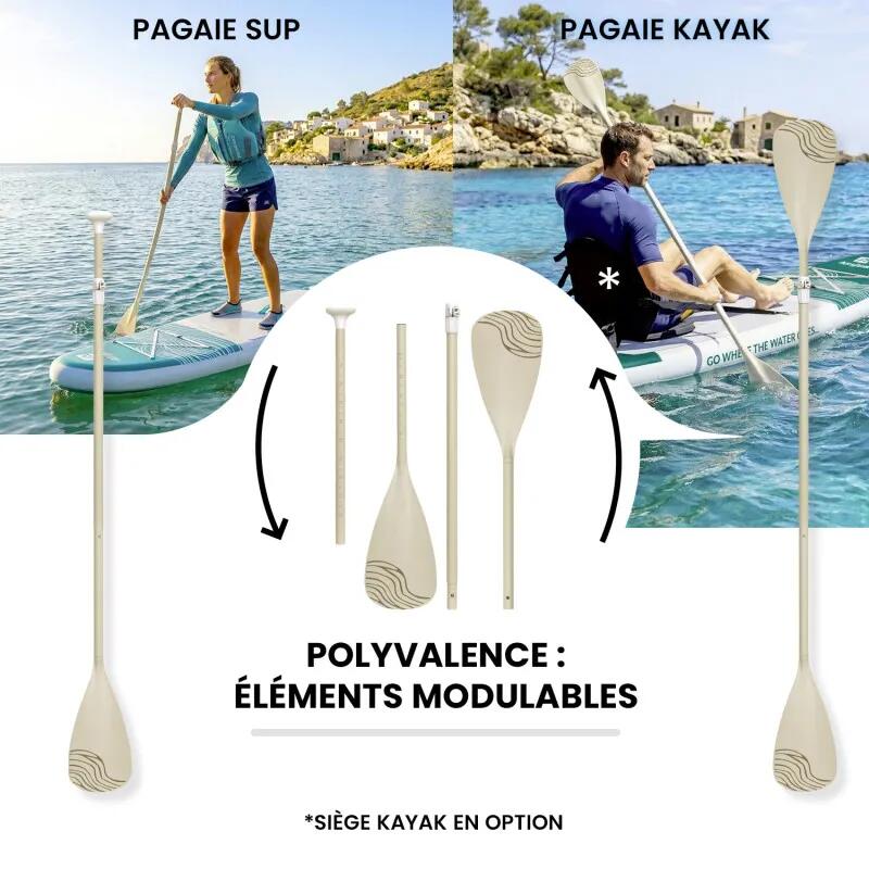 SUP Kajak Aufblasbar Airgliss 11' SUN - Full Pack 2-in-1 - Max. 170 kg 2/7
