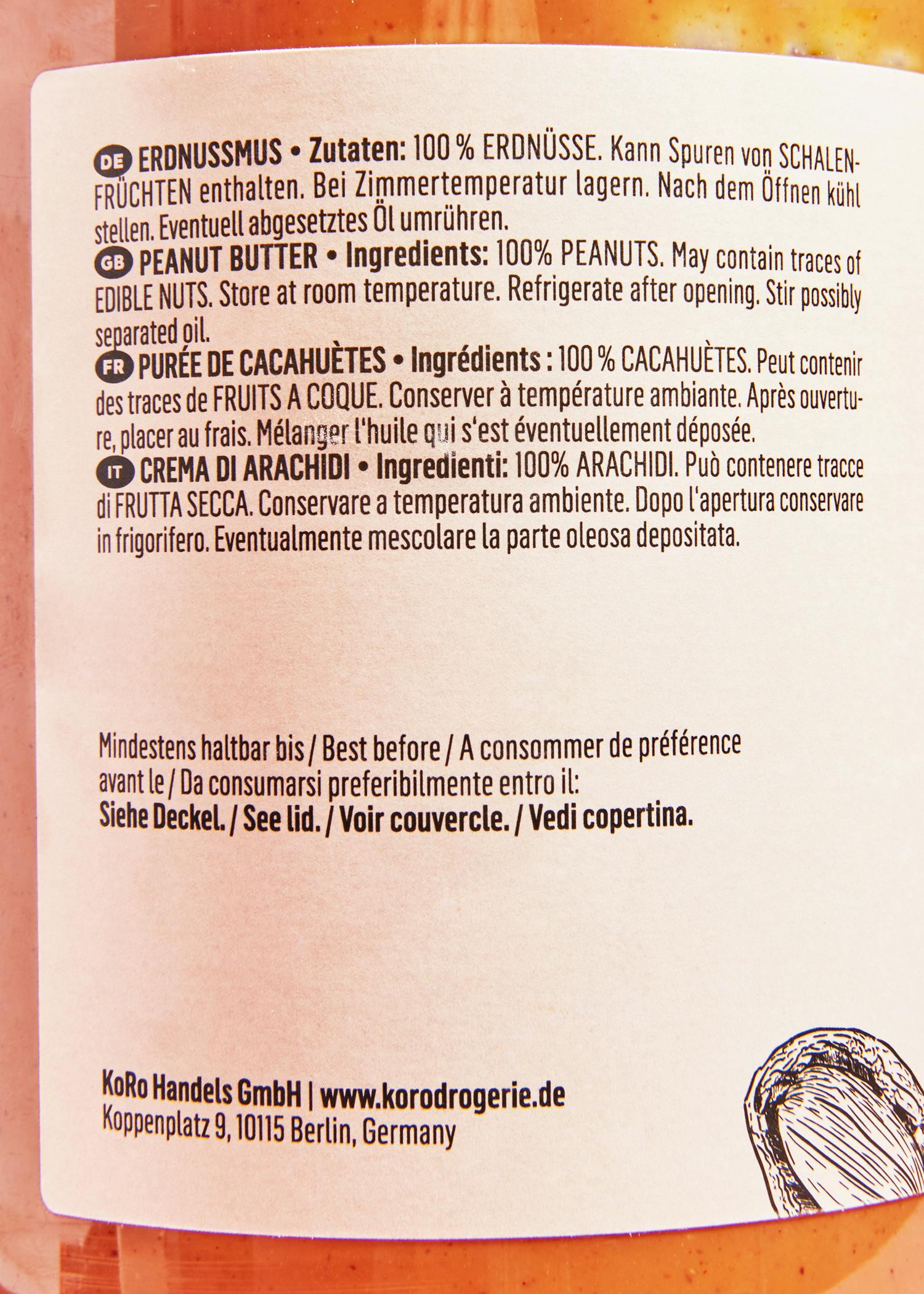 Purée de cacahuètes 6 x 1 kg 5/7