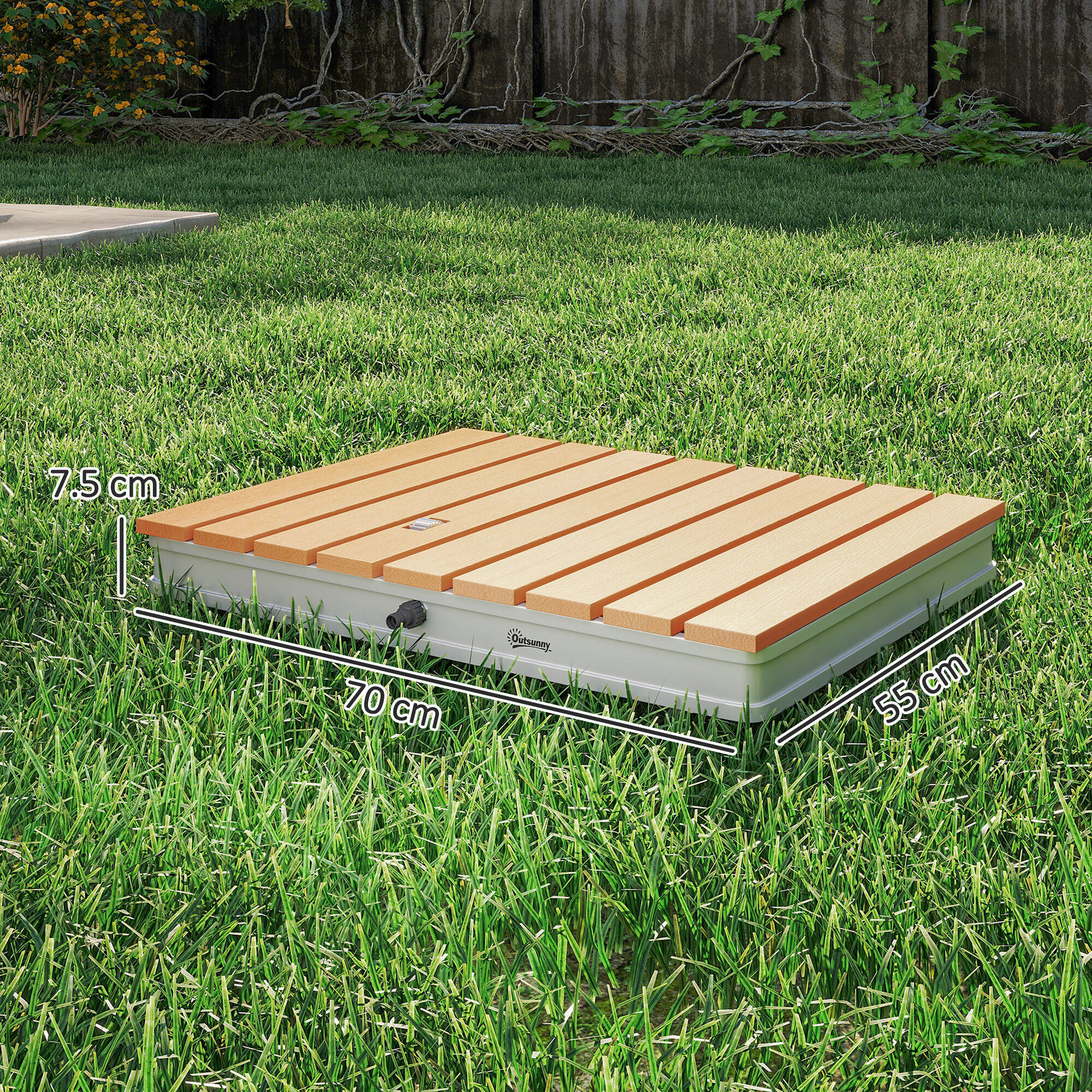 Outsunny Doccia da Esterno Portatile Altezza 4 m Getti Regolabili 70x55cm 3/7
