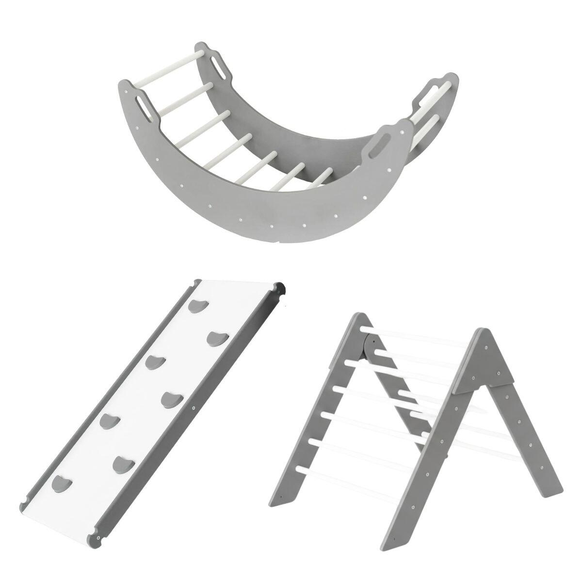 Moon Max Indoor Klettergerüst Holz 4in1 für Kinder 5/7