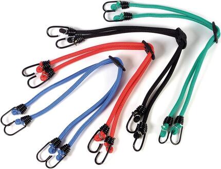 BIBIA Bungee-Seil Euro-Befestigungsgurt, Ø 10 mm, 65 cm, 4 Haken