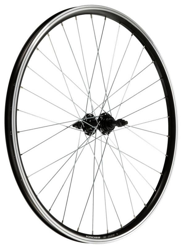 Koło rowerowe tylne 26 KROSS V-Brake wolnobieg stożek czarne
