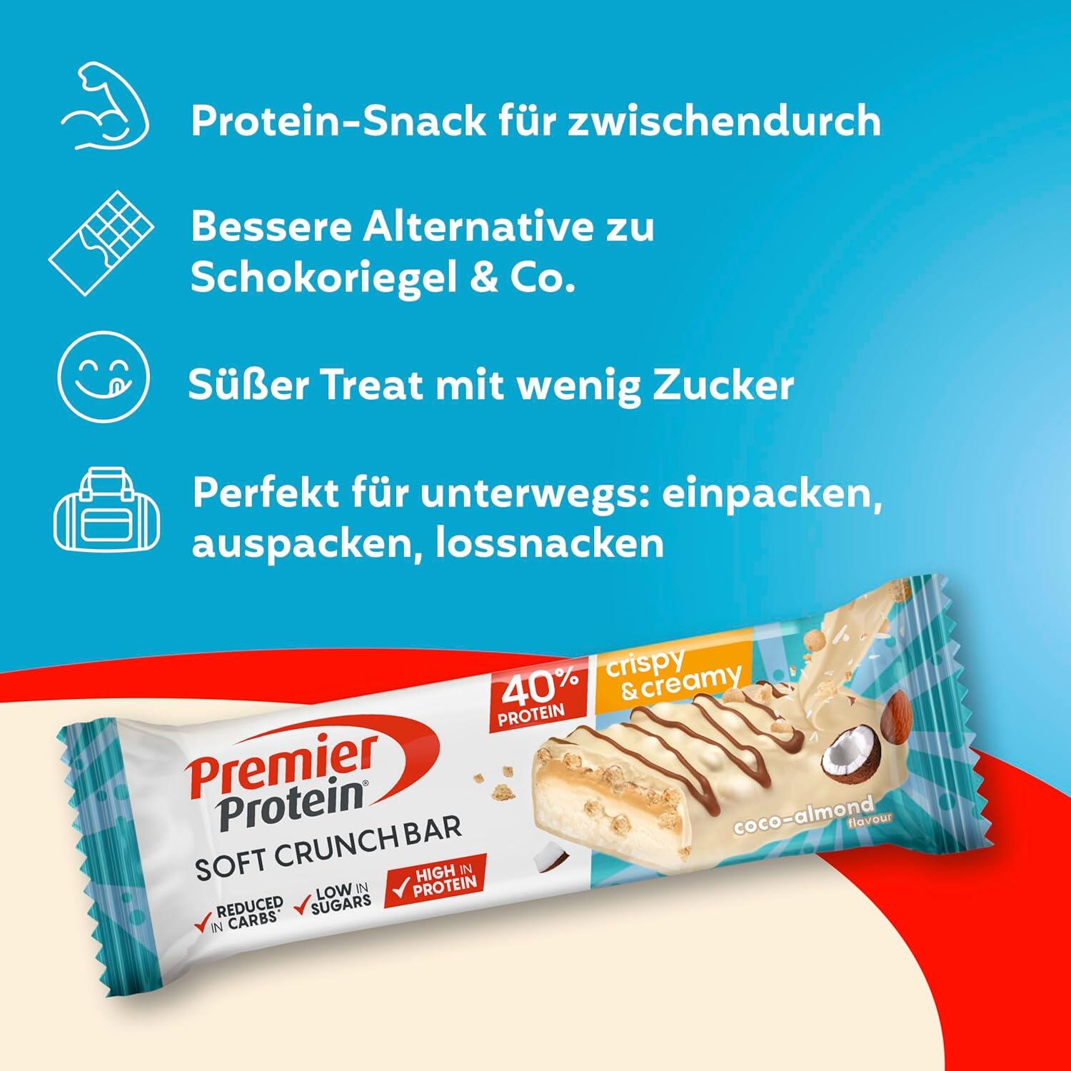 24x40g Energieriegel Soft Crunch Bar 40% Coco Almond 4/5