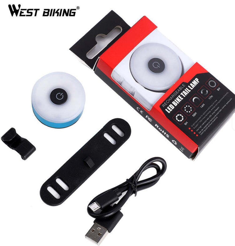 LED-veiligheidsachterlicht voor fiets WEST BIKING 4/4