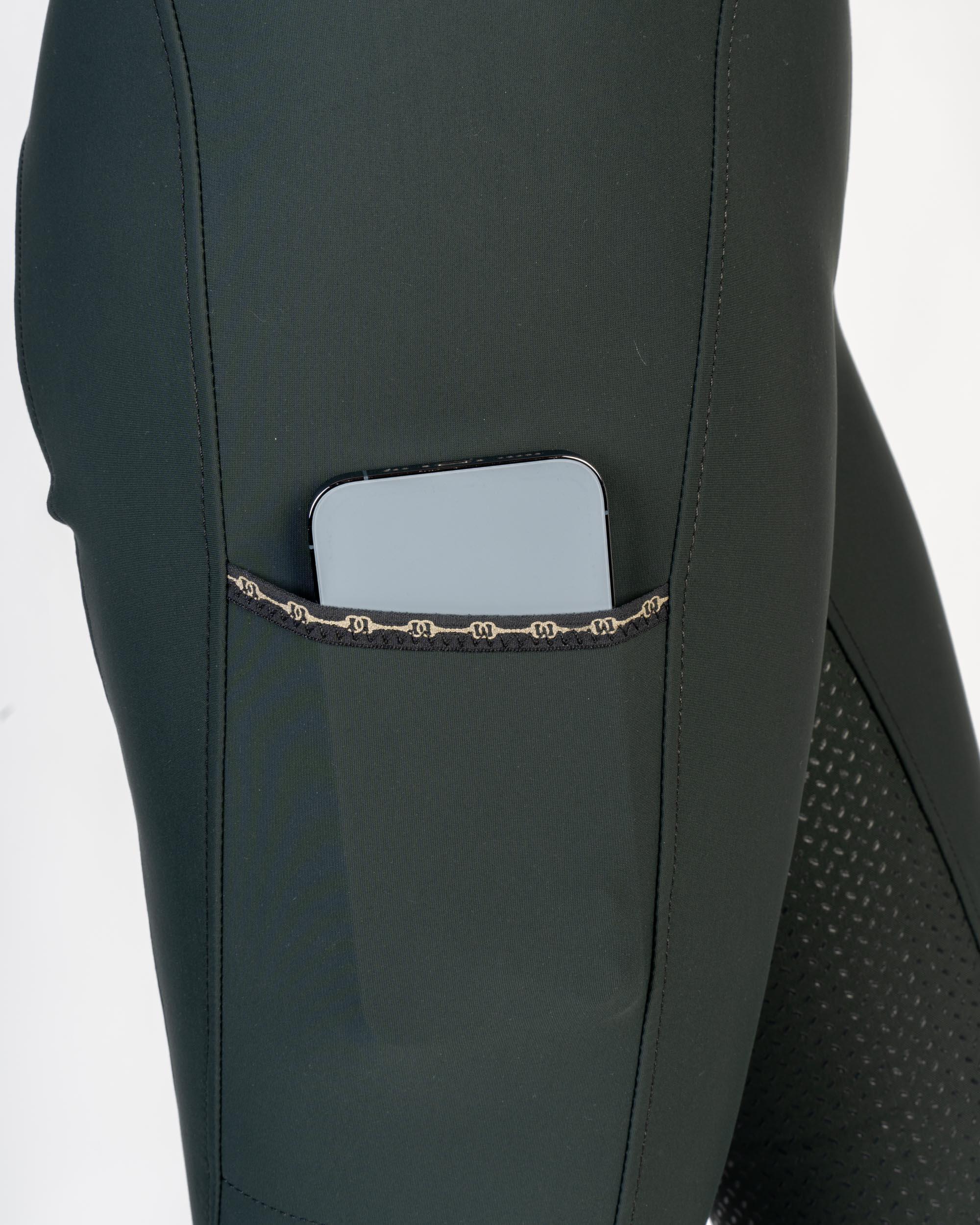 Reithose Damen Juli Athleisure mit Vollgrip dark green 2/6